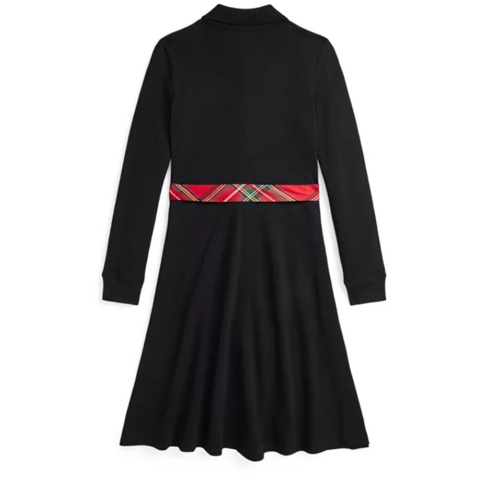 New Polo Ralph Lauren Girls Stretch Mesh Polo Dress - Picture 2 of 5